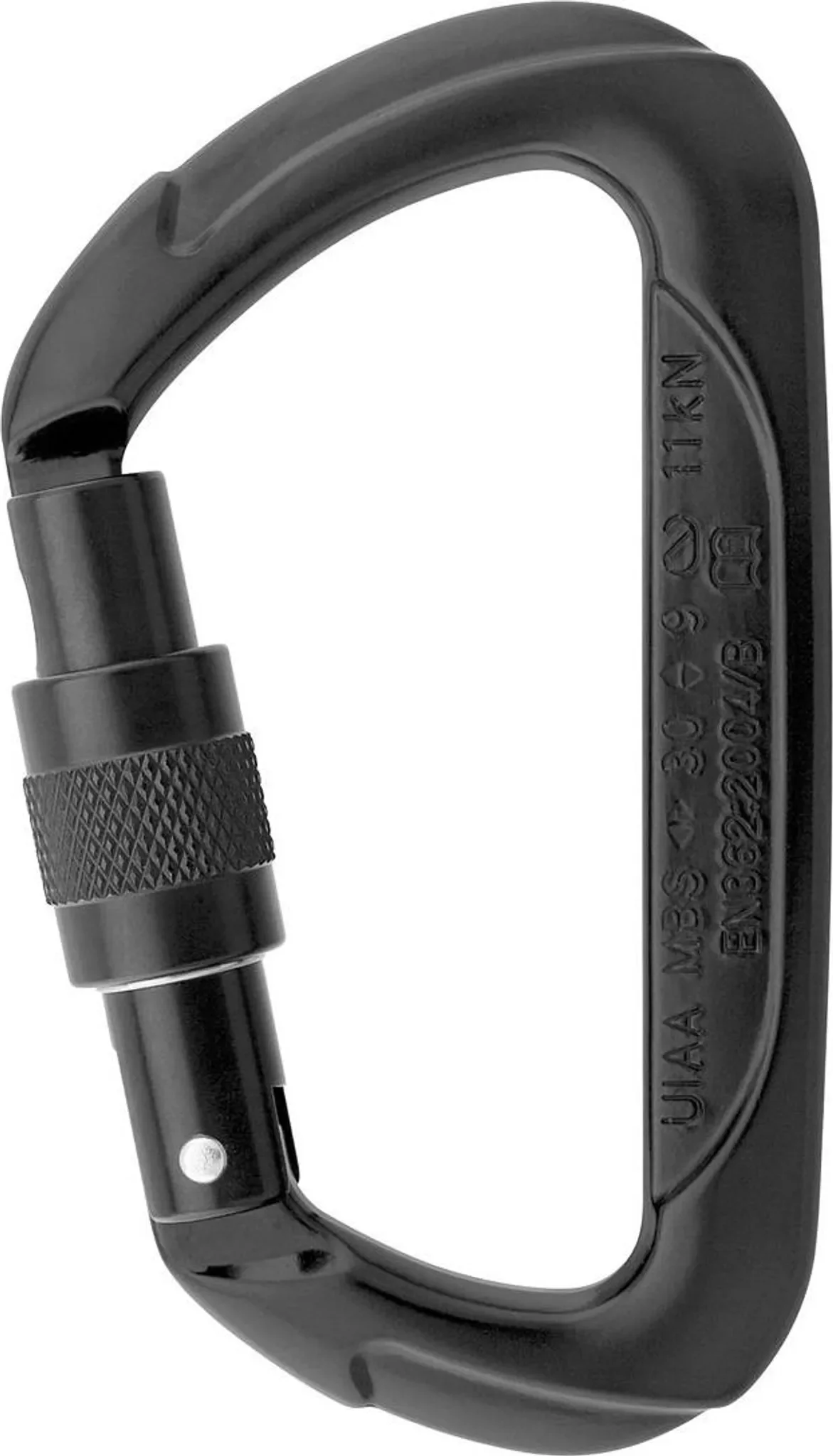 Aliens D CONNECTOR Karabiner D-Form – Schwarz Screw-Lock