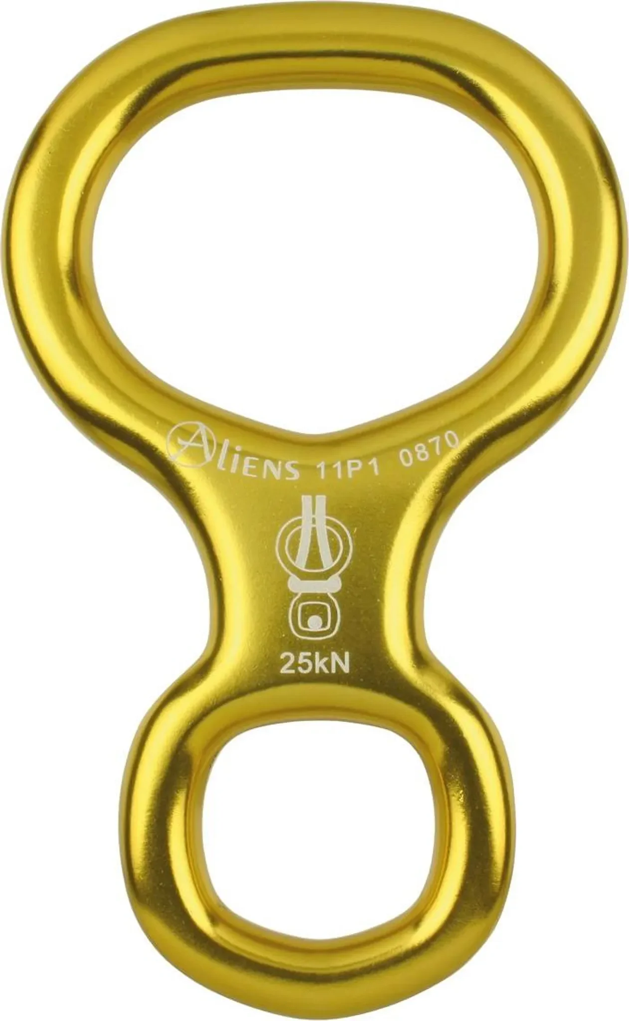 Aliens Alu Abseilachter Small – Kompaktes Abseilgerät aus eloxiertem Aluminium