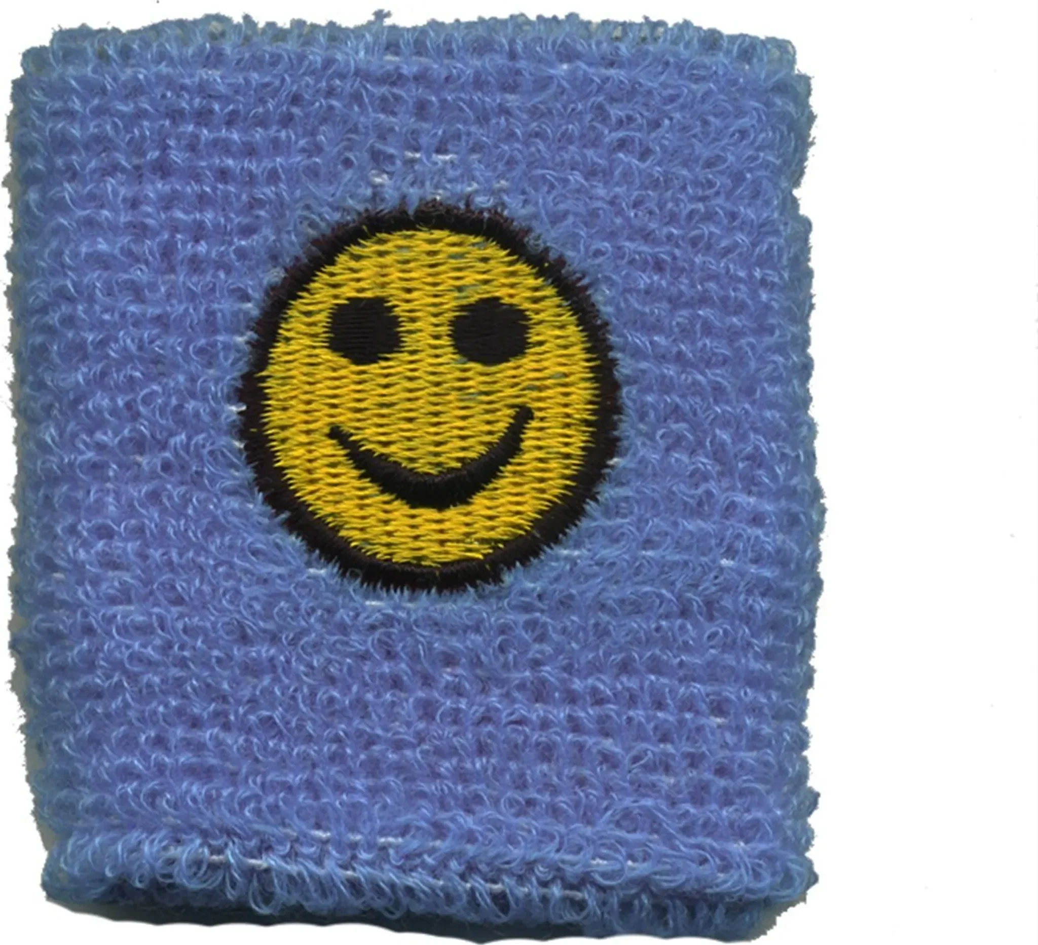 Schweißband bestickt – Smiler – Blau