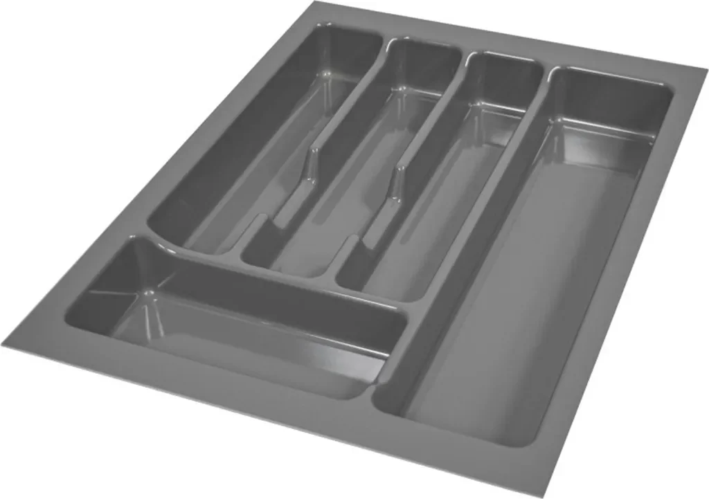 Besteckeinsatz „Grau“ – passend für 40-cm-Schubkästen