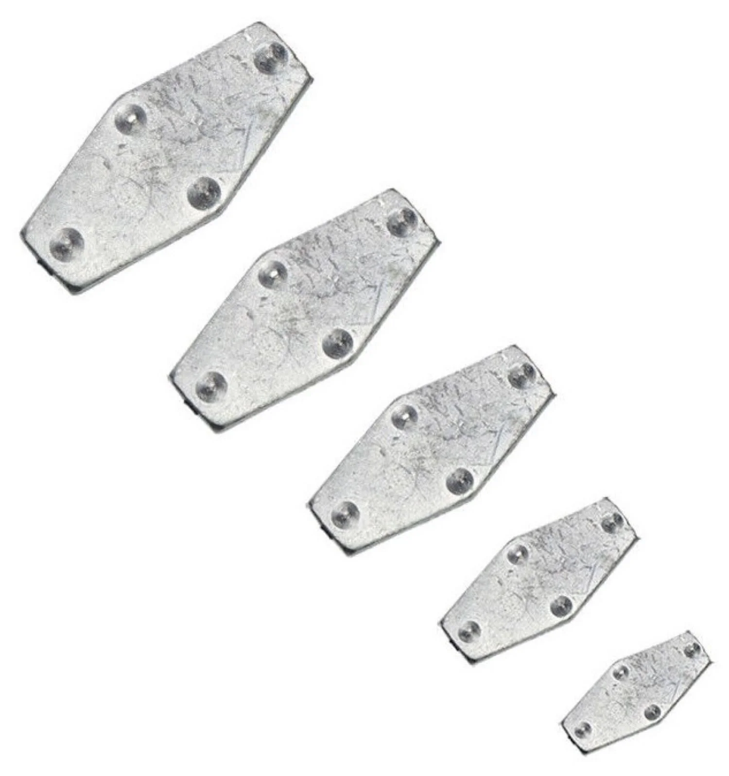 Strömungsblei „Hex Flat“ – Sechskant-Grundblei, verschiedene Gewichte