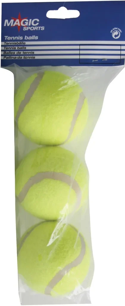 Schildkröt MAGIC-SPORTS Tennisbälle – 3er Pack, drucklos, gelb