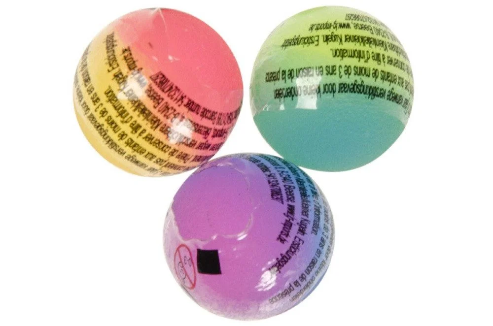 LG DESIGNS Flummi Ball Mix – Neon Frosted Gummiball ca. 25 cm