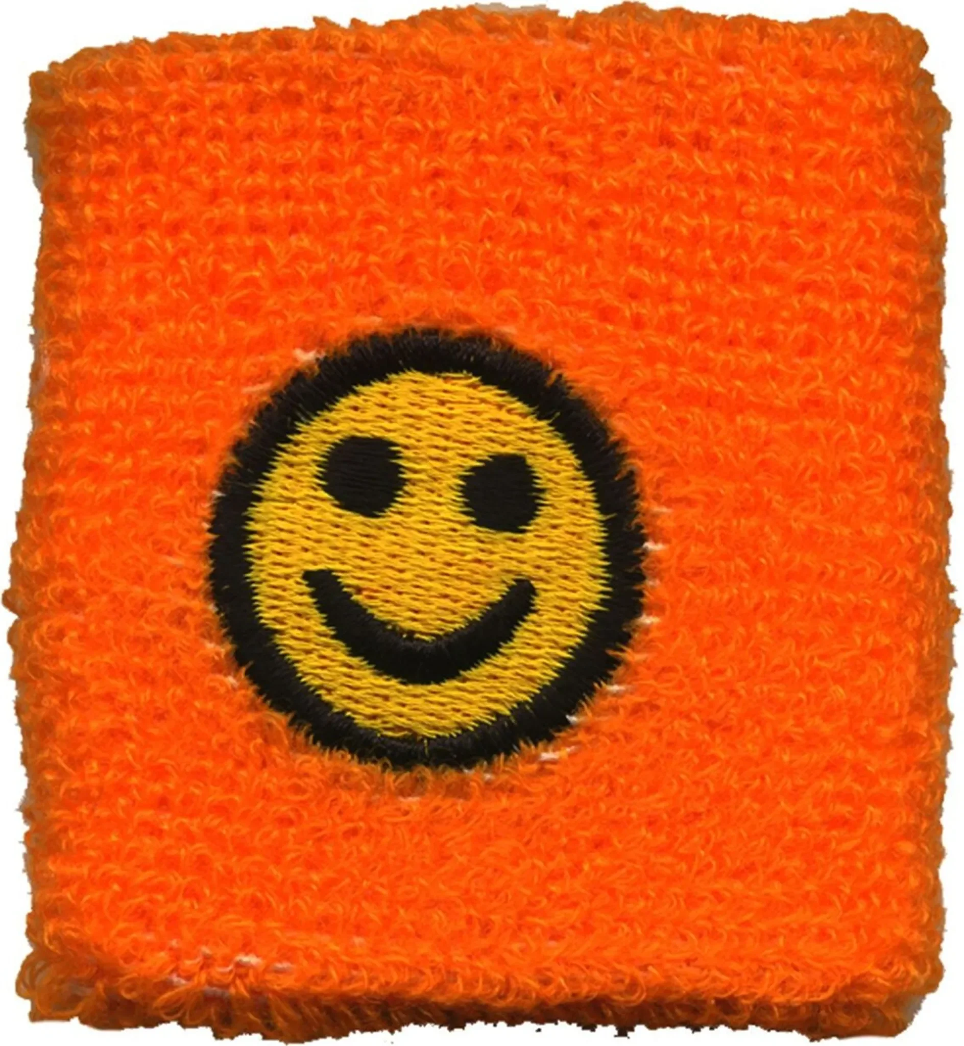 Schweißband bestickt – Smiler – Orange