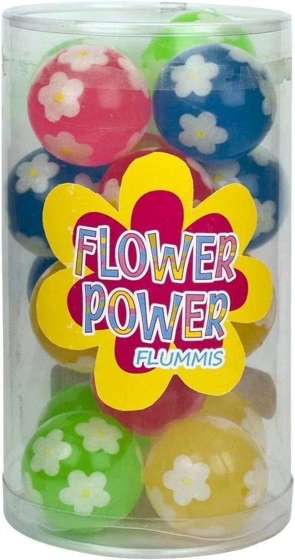 TRENDHAUS Flummi „Bunte Blumen“ – Ø ca. 43 mm