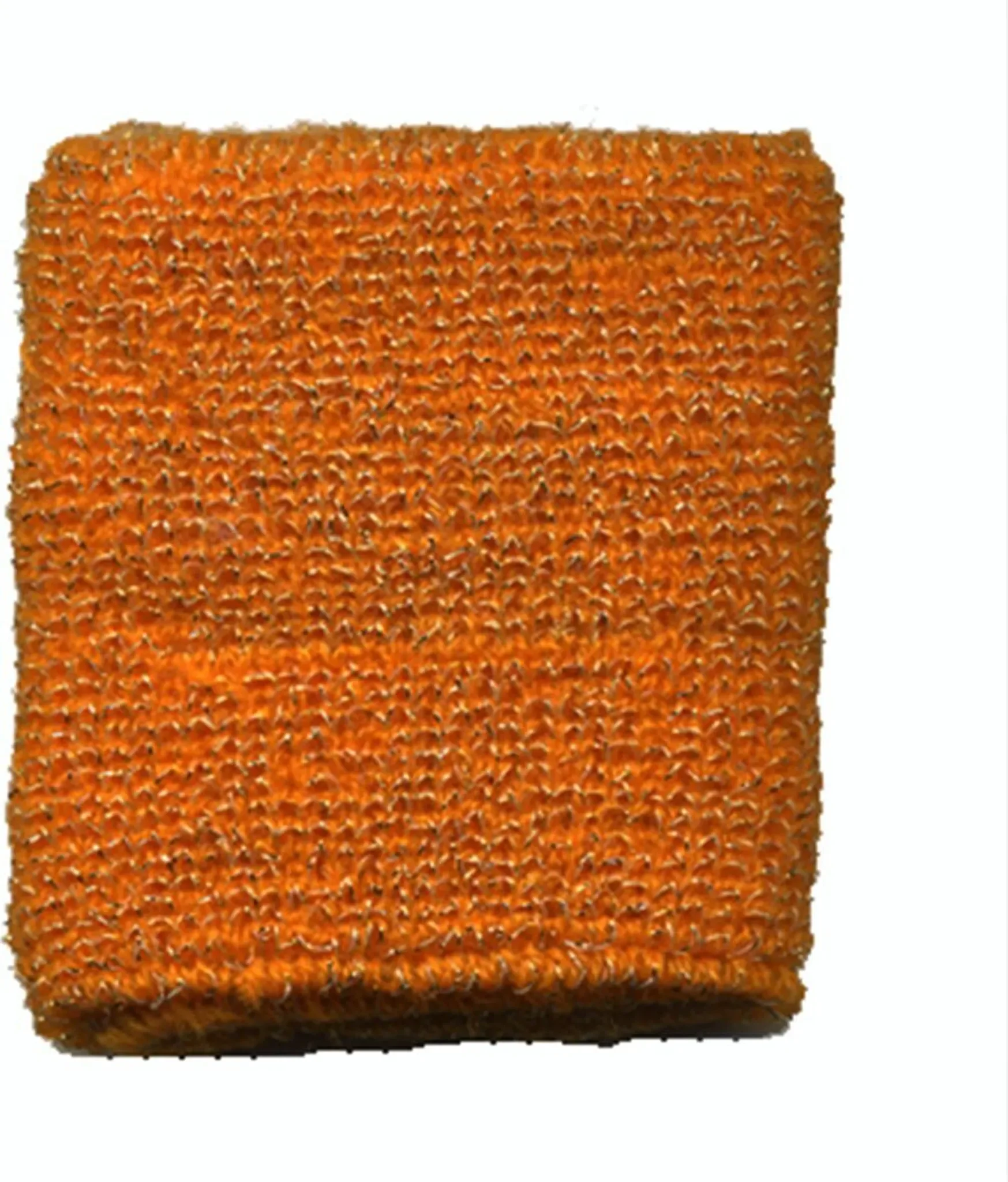 Schweißband einfarbig – Orange mit Glitzer