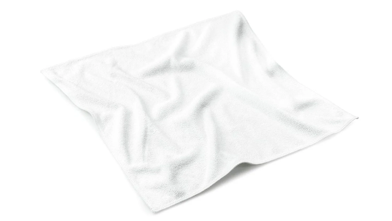 SAUGAUF – 5 Mikrofasertücher Stretch Light, Weiß, 5-teiliges Set