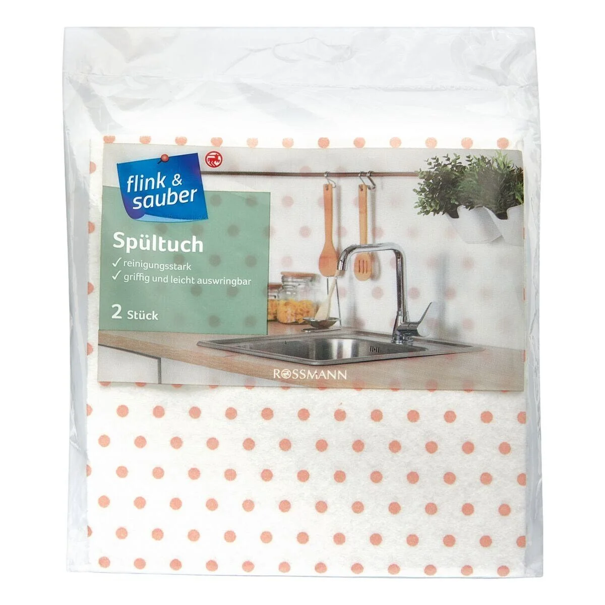 FLINK & SAUBER – Spültücher 2er-Pack, 35 x 35 cm