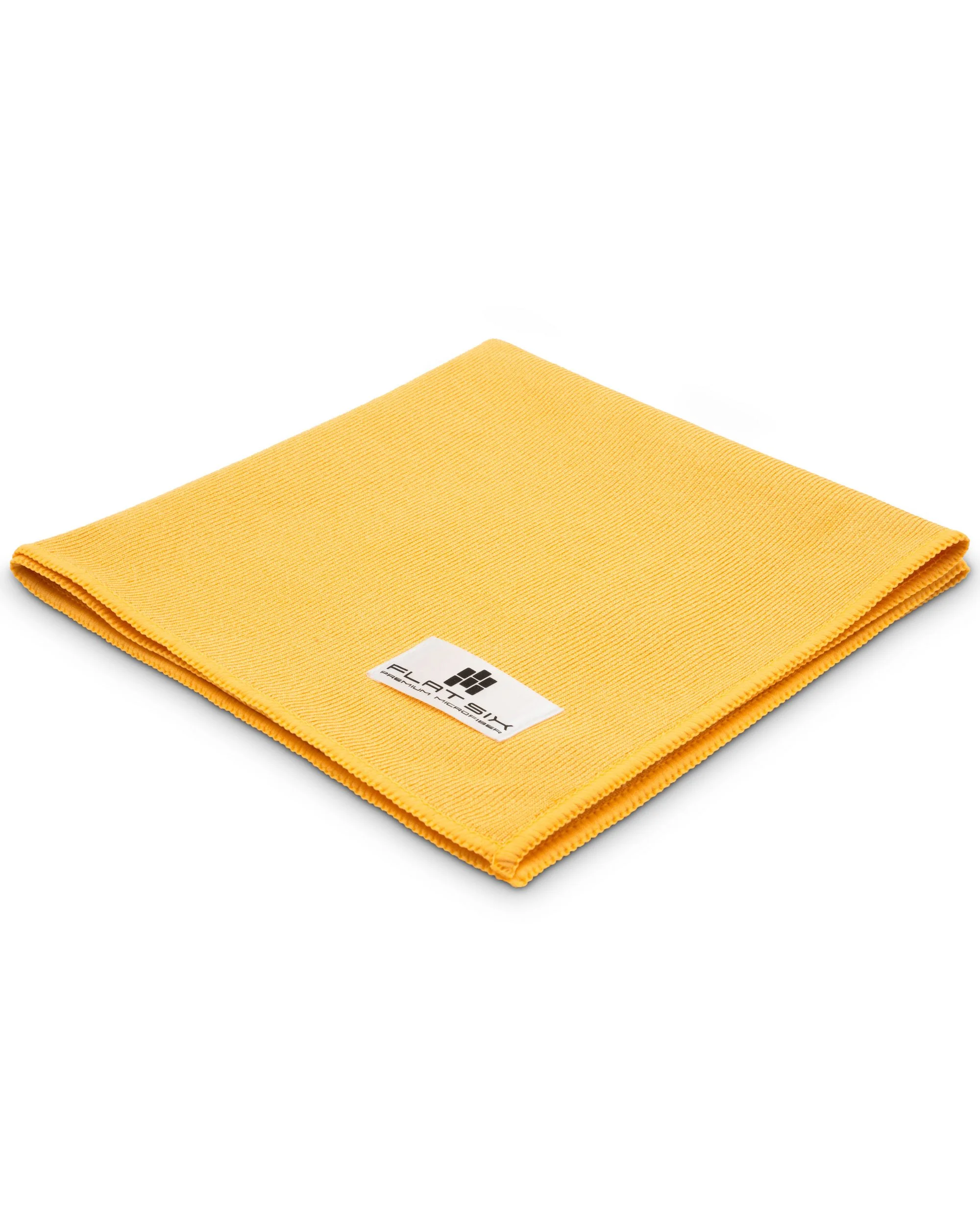 FLAT SIX – Mikrofaser Glastuch, 40 x 40 cm – Premium Reinigungstuch für Glasoberflächen