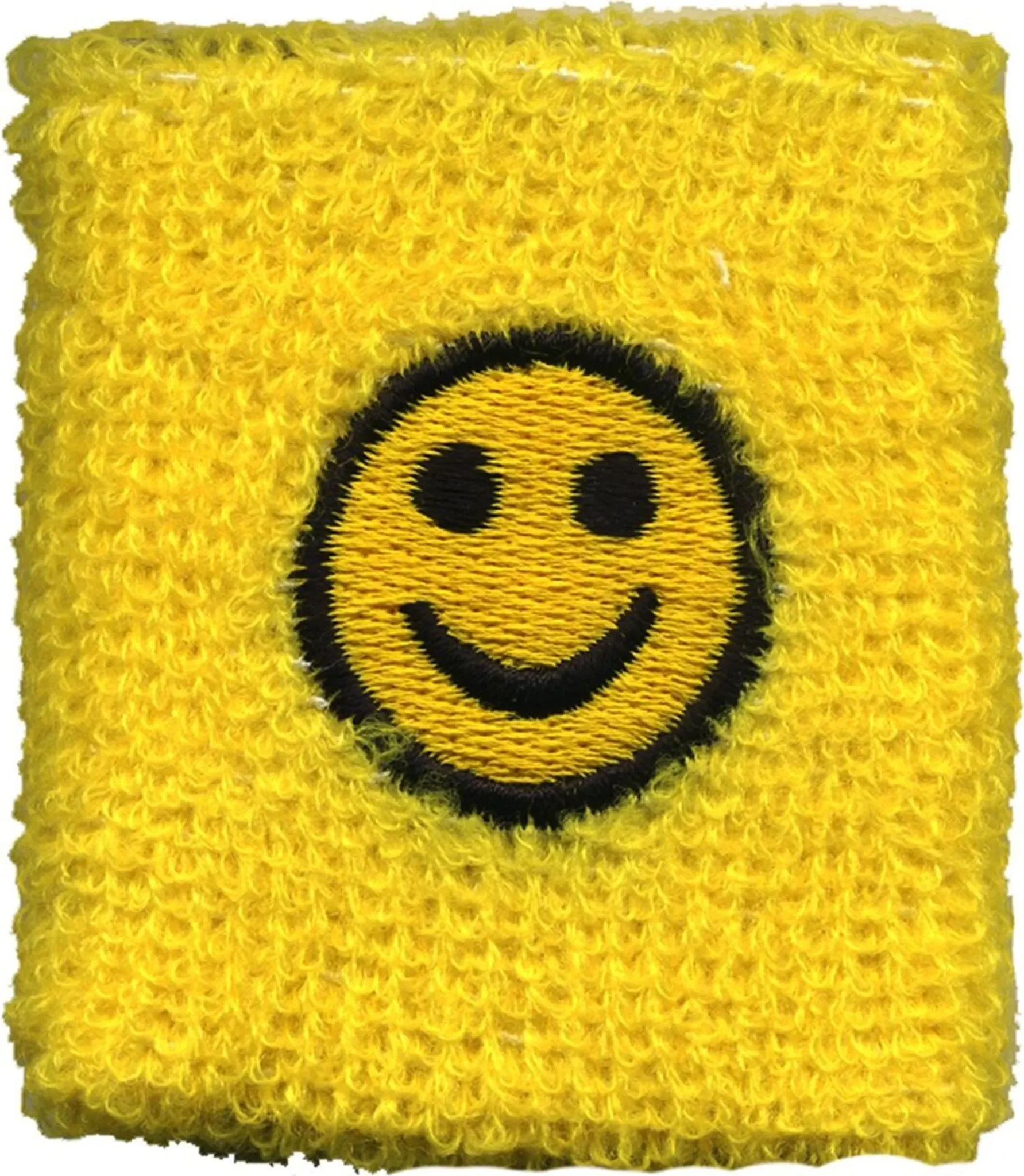 Schweißband bestickt – Smiler – Gelb