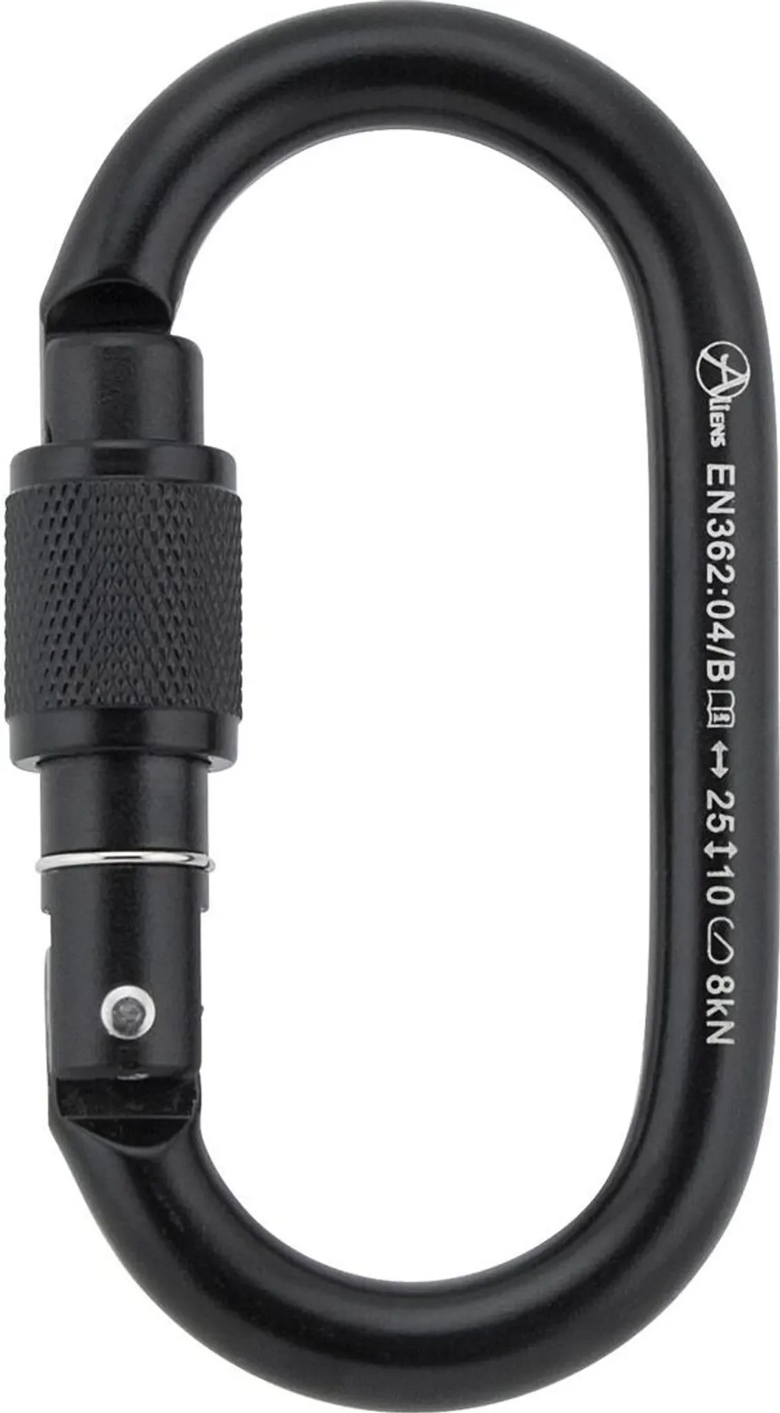 ALIENS Stahlkarabiner TOTAL OVAL – Schraub- oder Trilockverschluss
