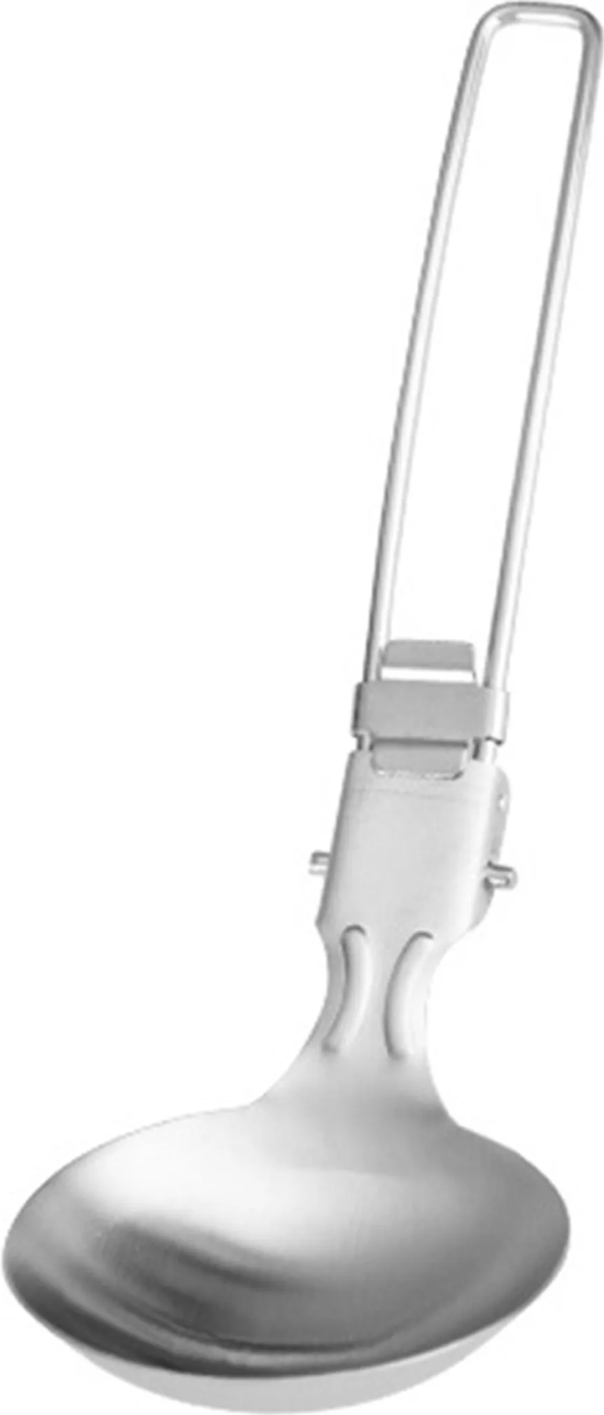 Edelstahl-Camping-Kochgerät – Suppenlöffel, faltbarer Griff