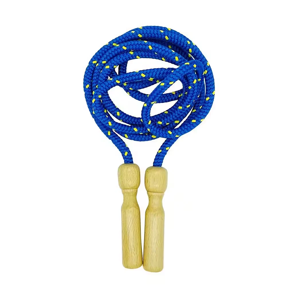 GICO Springseil – Holzgriffe & buntes Seil, 250 cm